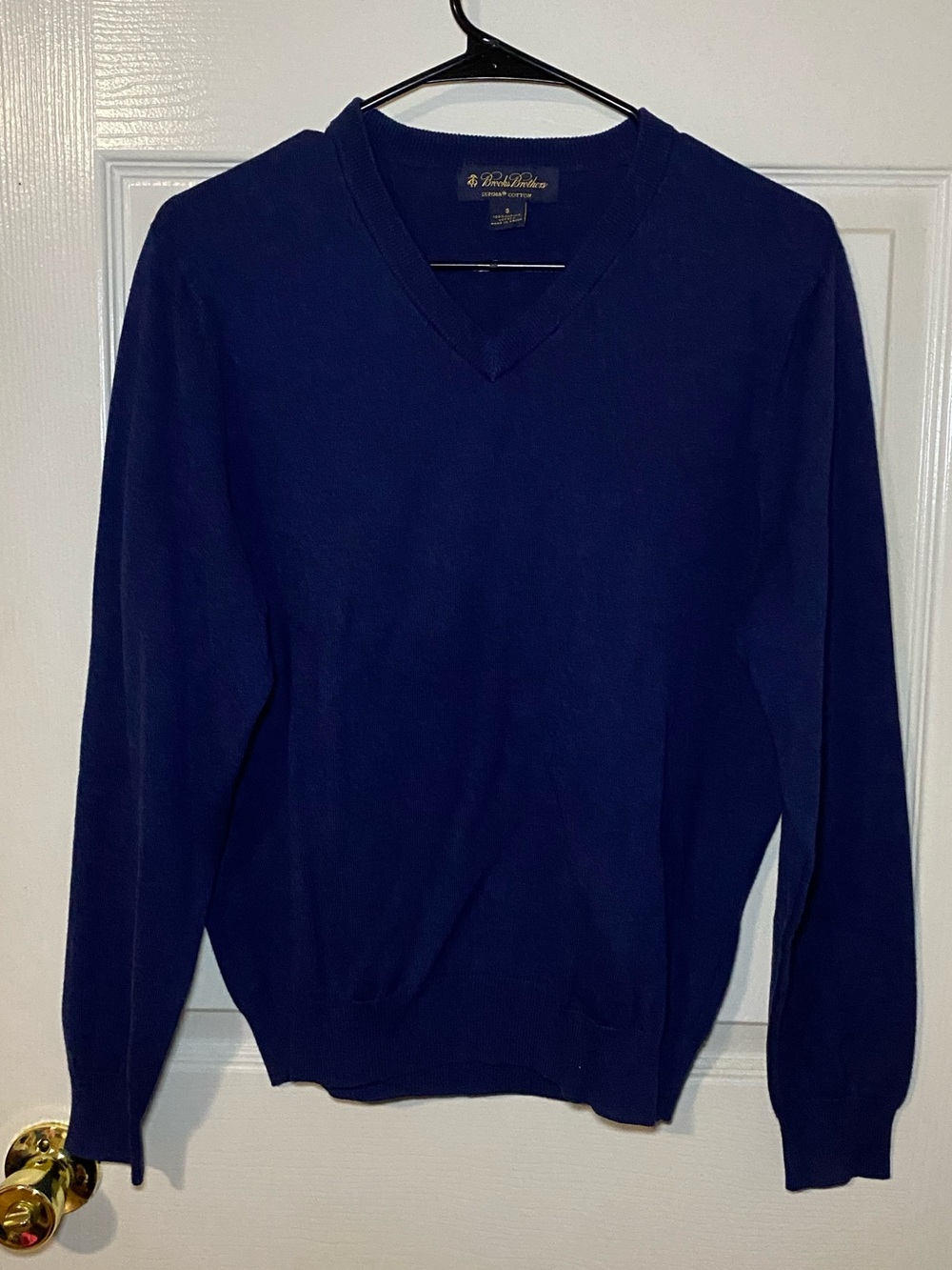 Brooks Brothers Men's V-Neck Sweater in Deep Navy